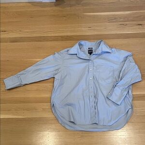 Gap blue “Big Shirt” size petite small